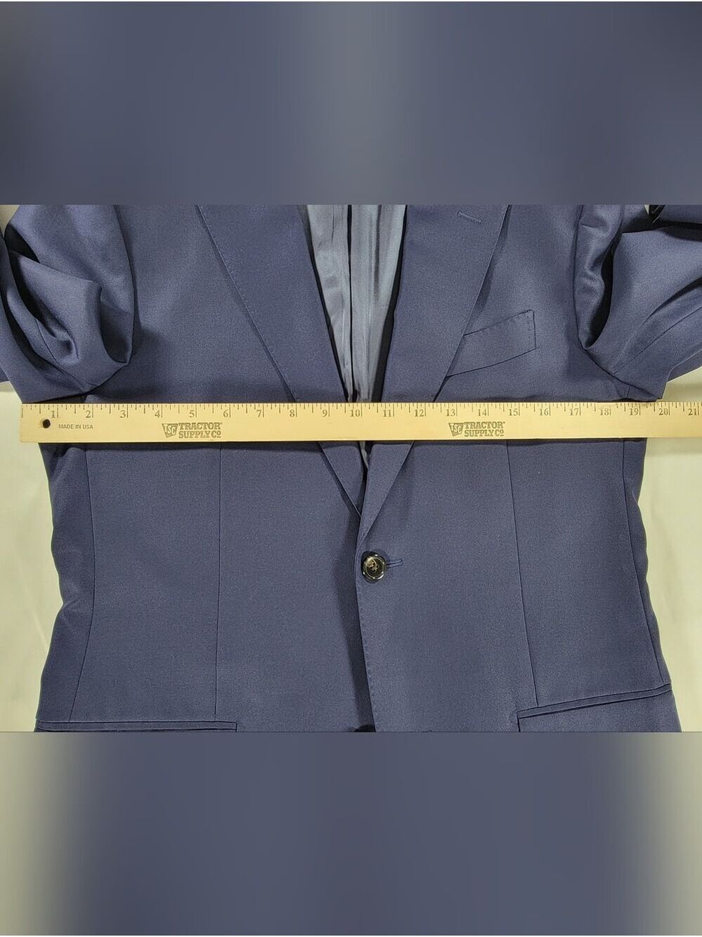 Suitsupply Vitale Barberis 110s Wool Dark Blue Wool Blazer Jacket Mens 36 R - Picture 8 of 13